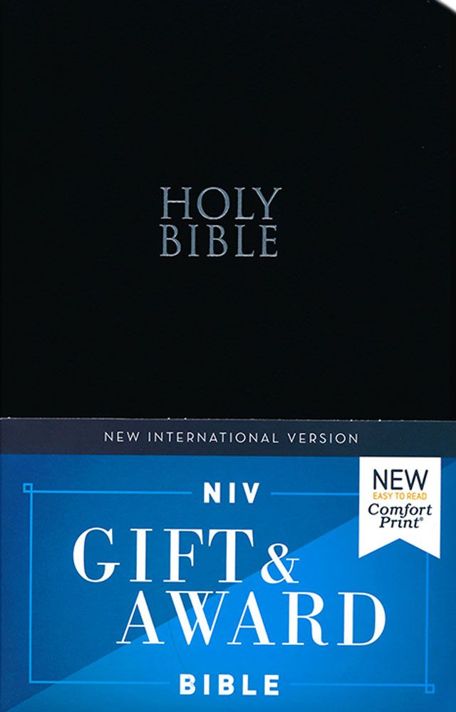 "Biblia (ingles único idioma) NIV Gift Bible" - Tapa negra rustica