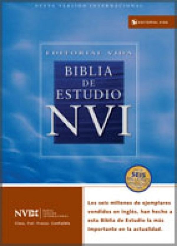 "Biblia de estudio" - Tapa piel (NVI)