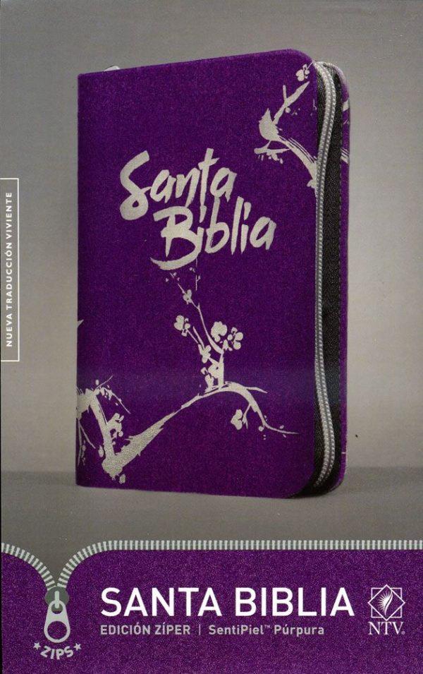 BIBLIA NTV CON CIERRE COMPACTA PURPURA NTV