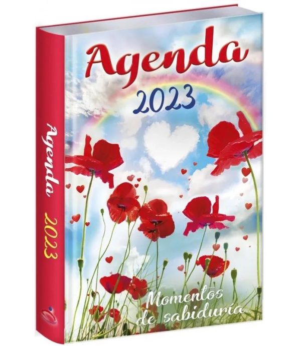 Agenda momentos de sabiduria 2023 Rosas y Arco Iris