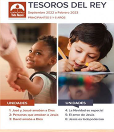Material de Escuela dominical - Principiantes "Tesoros del rey" (5 a 6 años)