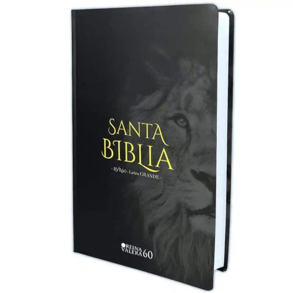 Biblia RVR60 Letra grande manual Tapa piel Leon de Juda