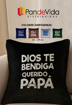 Almohada "Dios te bendiga querido Papá"- Para hombre