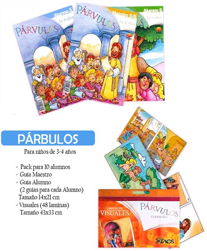 PARVULOS 3- 4 años (N.- 5 y 6) PACK PARA 10 ALUMNOS