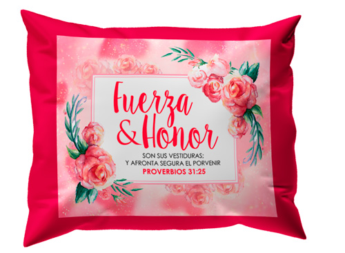 Almohada Fuerza y honor