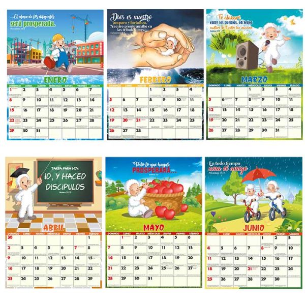 Calendario bíblico 2023 "Ovejitas" - Imagen 2