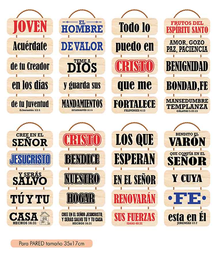 Maderitas Cuadros 5 en 1 para pared - Imagen 3
