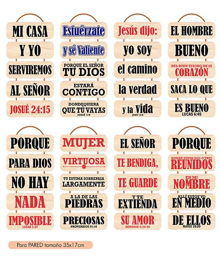 Maderitas Cuadros 5 en 1 para pared - Imagen 4