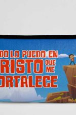 Estuchera cristiana "Todo lo puedo en Cristo que me fortalece" - para niños