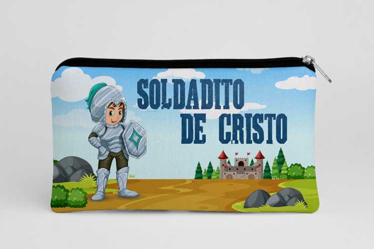 Estuchera cristiana "Soldadito de Cristo" - para niños