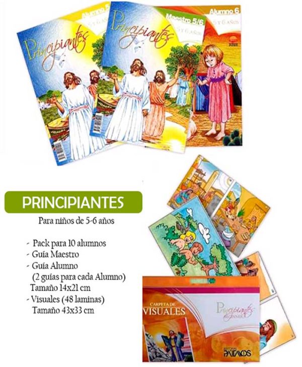 PRINCIPIANTES  5-6 años  (N.- 5 y 6) PACK PARA 10 ALUMNOS
