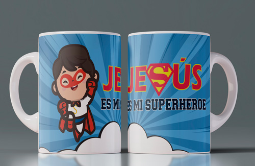 Taza para niño - Jesús es mi super héroe